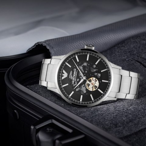 Emporio Armani Zegarek męski EMPORIO ARMANI RENATO AUTOMATIC AR60055 (zi058a))