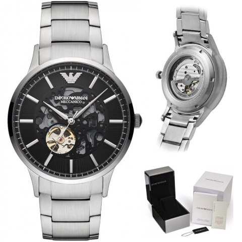 Emporio Armani Zegarek męski EMPORIO ARMANI RENATO AUTOMATIC AR60055 (zi058a))