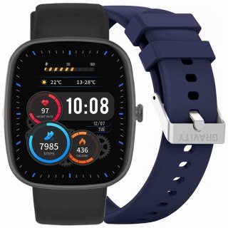 Gravity Smartwatch Gravity Czarny 2 Paski GT18-9