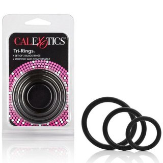 Pierścienie erekcyjne silikonowe Calexotics Tri Rings czarny