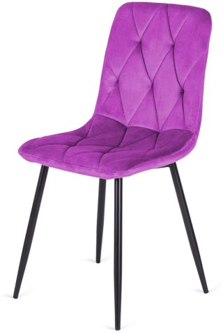 Lugano Krzesło tapicerowane BORGO VELVET PURPLE