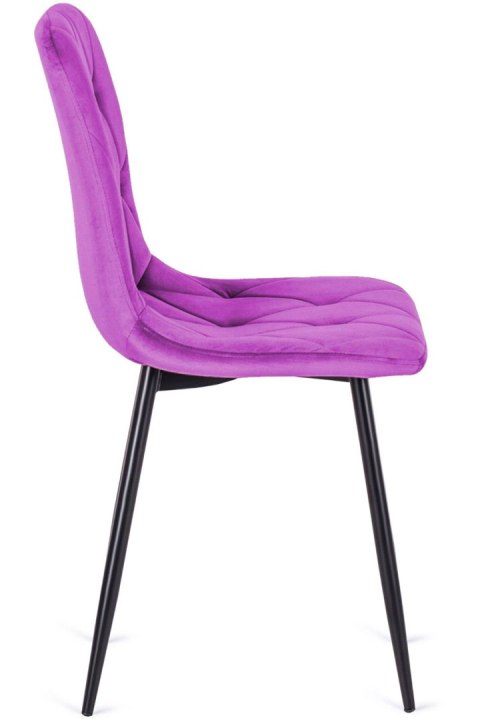Lugano Krzesło tapicerowane BORGO VELVET PURPLE