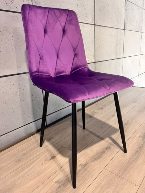 Lugano Krzesło tapicerowane BORGO VELVET PURPLE