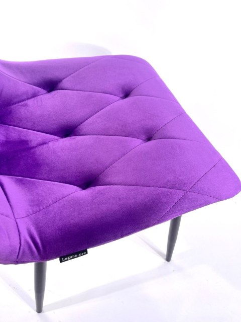 Lugano Krzesło tapicerowane BORGO VELVET PURPLE