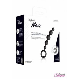 Kulki analne Joyballs Wave silikonowe czarne 17,5 cm