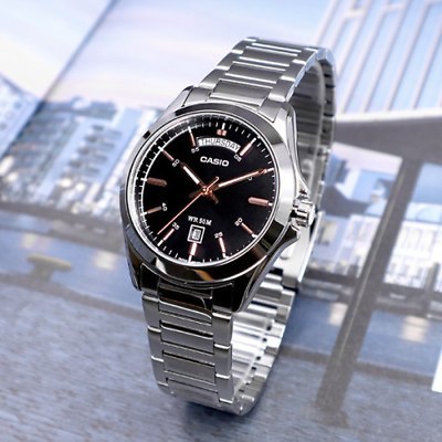 Casio ZEGAREK MĘSKI CASIO MTP-1370D-1A2V (zd025a) + BOX