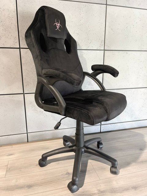 Lugano Fotel obrotowy do biurka CARRERA M ALCANTARA BLACK STAR