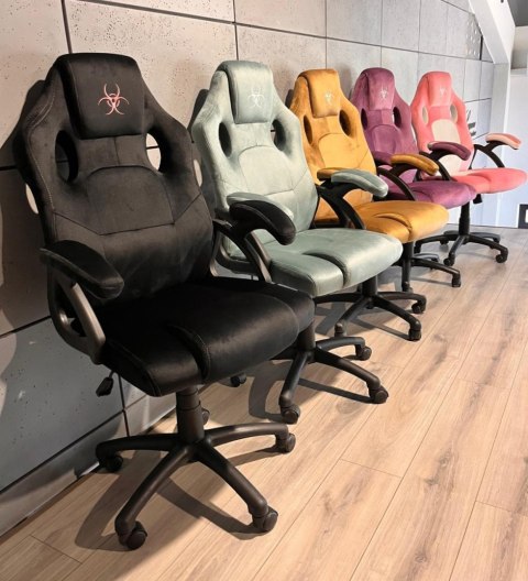 Lugano Fotel obrotowy do biurka CARRERA M ALCANTARA BLACK STAR