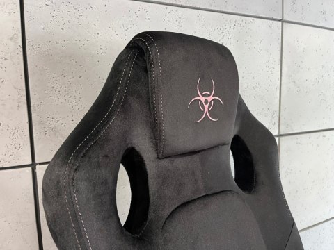 Lugano Fotel obrotowy do biurka CARRERA M ALCANTARA BLACK STAR