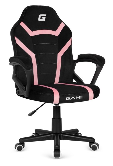 Lugano Fotel obrotowy do biurka MARIO ALCANTARA BLACK + PINK