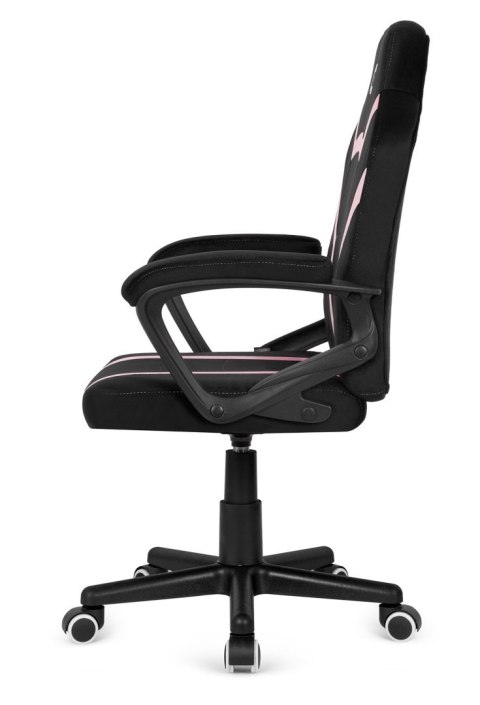Lugano Fotel obrotowy do biurka MARIO ALCANTARA BLACK + PINK