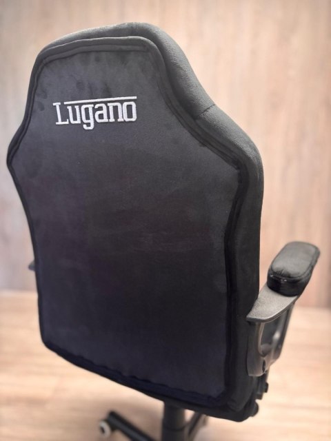 Lugano Fotel obrotowy do biurka MARIO ALCANTARA BLACK + PINK