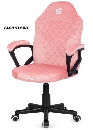 Lugano Fotel obrotowy do biurka MARIO ALCANTARA CARO PINK