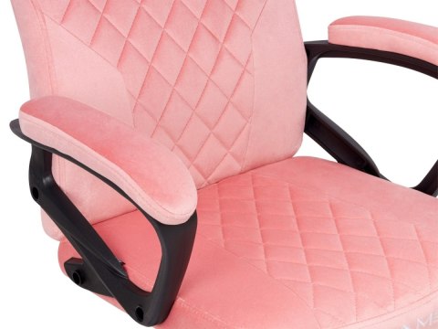 Lugano Fotel obrotowy do biurka MARIO ALCANTARA CARO PINK