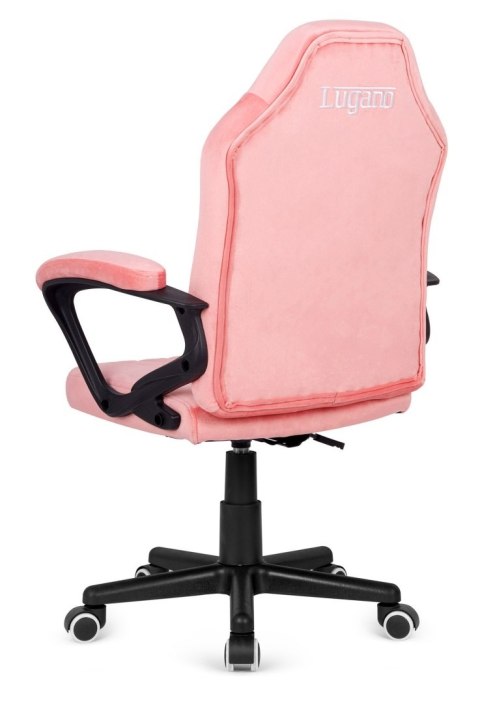 Lugano Fotel obrotowy do biurka MARIO ALCANTARA CARO PINK