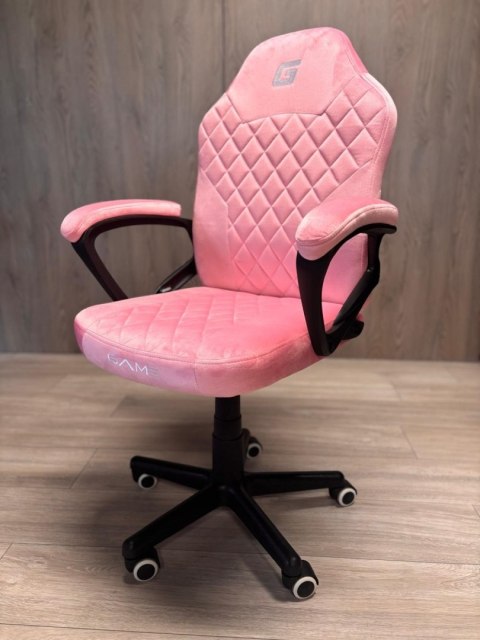 Lugano Fotel obrotowy do biurka MARIO ALCANTARA CARO PINK