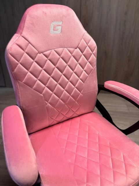 Lugano Fotel obrotowy do biurka MARIO ALCANTARA CARO PINK