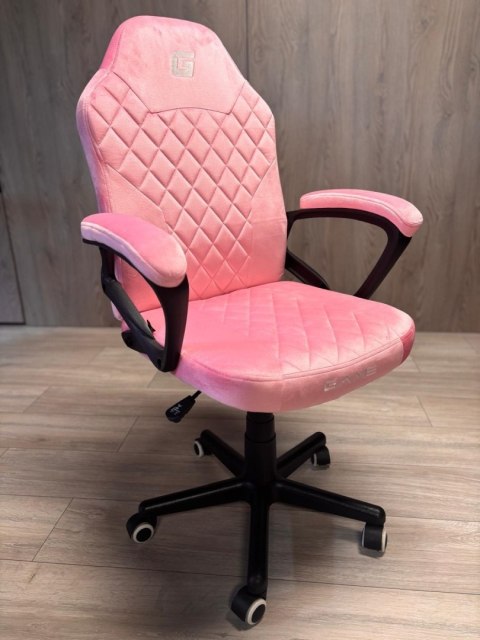 Lugano Fotel obrotowy do biurka MARIO ALCANTARA CARO PINK