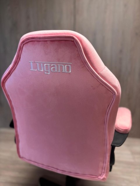 Lugano Fotel obrotowy do biurka MARIO ALCANTARA CARO PINK