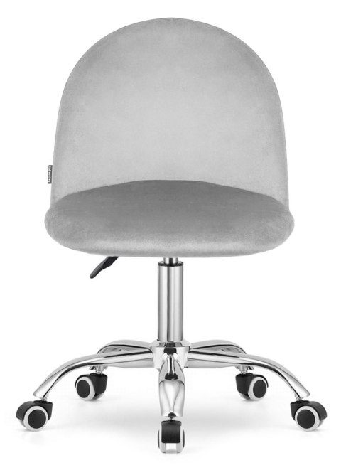 Lugano Krzesło obrotowe GLORIA OFFICE LIGHT GREY VELVET