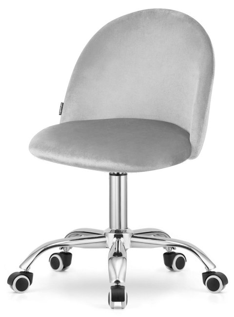 Lugano Krzesło obrotowe GLORIA OFFICE LIGHT GREY VELVET