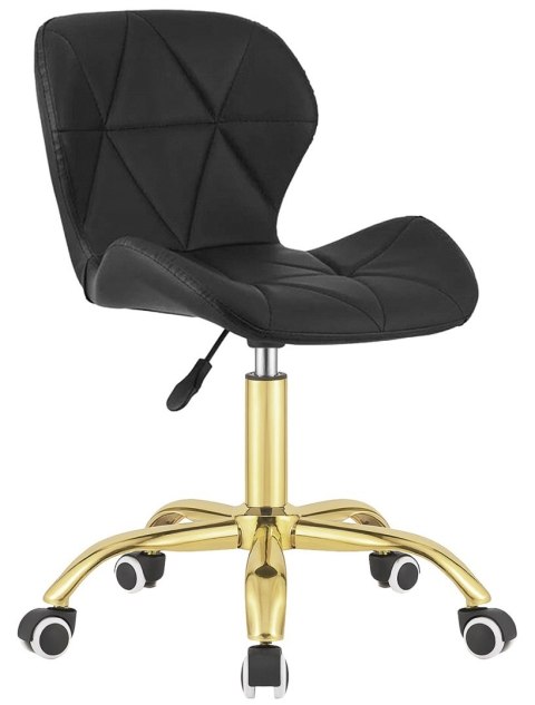 Lugano Krzesło obrotowe VASTO OFFICE PU BLACK GOLD