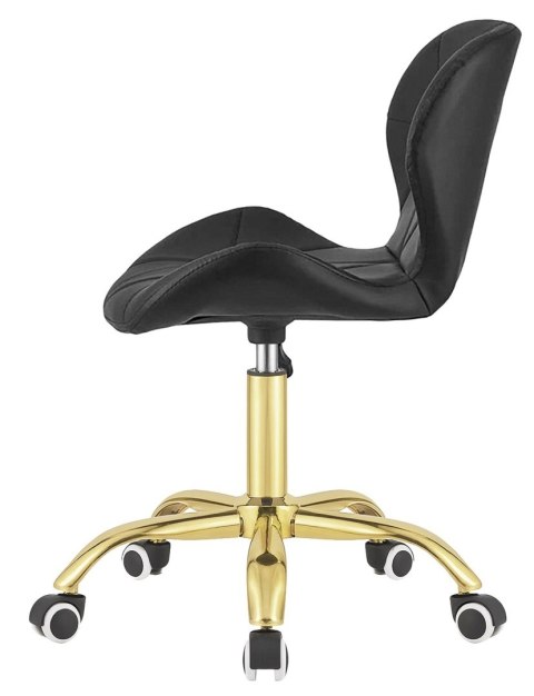 Lugano Krzesło obrotowe VASTO OFFICE PU BLACK GOLD
