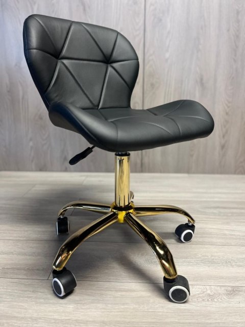 Lugano Krzesło obrotowe VASTO OFFICE PU BLACK GOLD