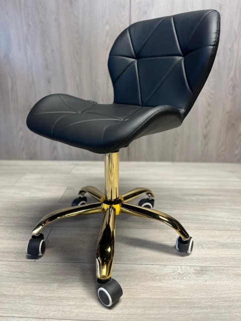 Lugano Krzesło obrotowe VASTO OFFICE PU BLACK GOLD