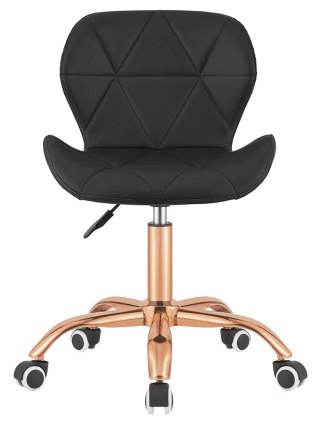 Lugano Krzesło obrotowe VASTO OFFICE PU BLACK ROSE GOLD