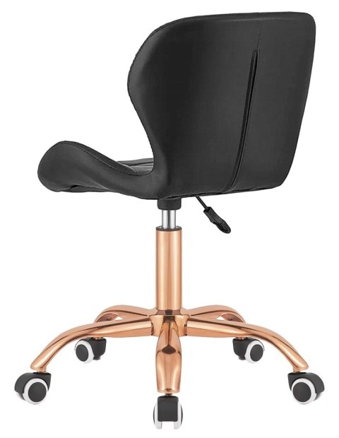 Lugano Krzesło obrotowe VASTO OFFICE PU BLACK ROSE GOLD