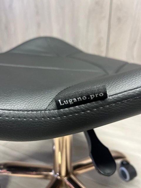 Lugano Krzesło obrotowe VASTO OFFICE PU BLACK ROSE GOLD
