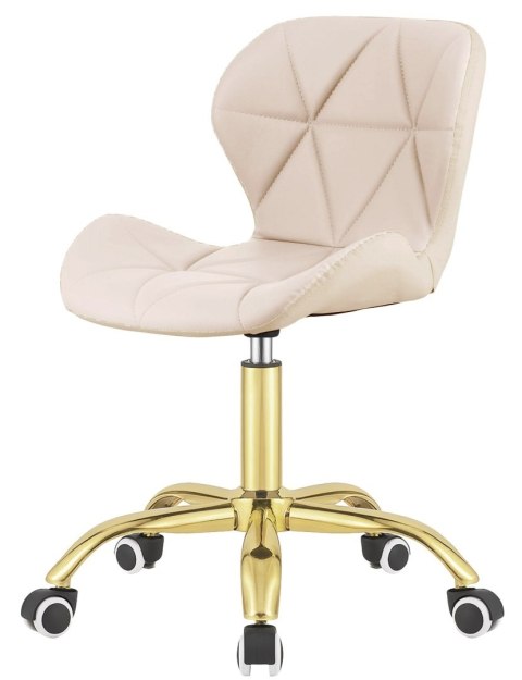 Lugano Krzesło obrotowe VASTO OFFICE PU CREAM GOLD