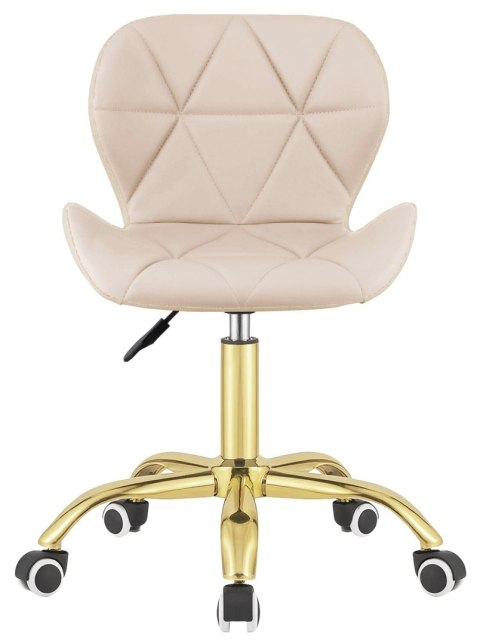 Lugano Krzesło obrotowe VASTO OFFICE PU CREAM GOLD