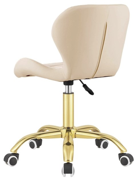 Lugano Krzesło obrotowe VASTO OFFICE PU CREAM GOLD