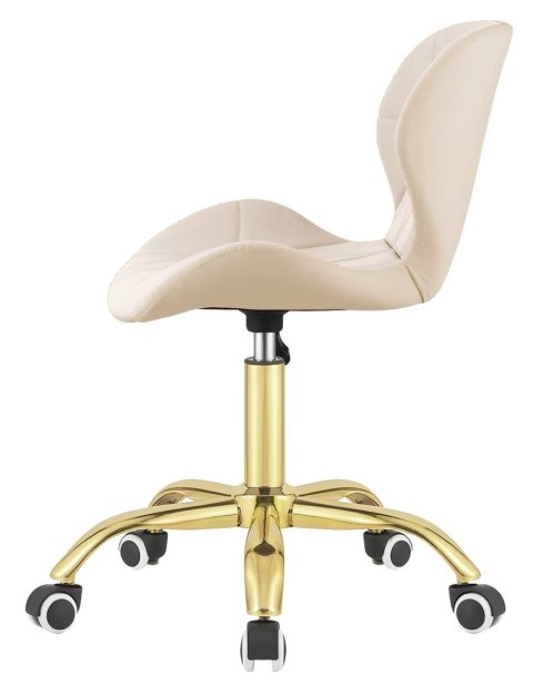 Lugano Krzesło obrotowe VASTO OFFICE PU CREAM GOLD