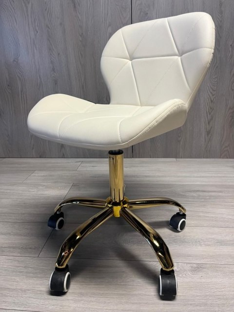 Lugano Krzesło obrotowe VASTO OFFICE PU CREAM GOLD