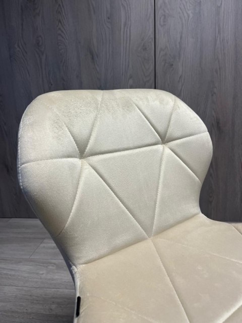 Lugano Krzesło obrotowe VASTO OFFICE VELVET BEIGE ROSE GOLD