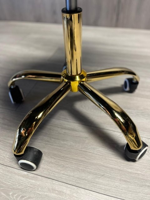 Lugano Krzesło obrotowe VASTO OFFICE VELVET BLUE GOLD