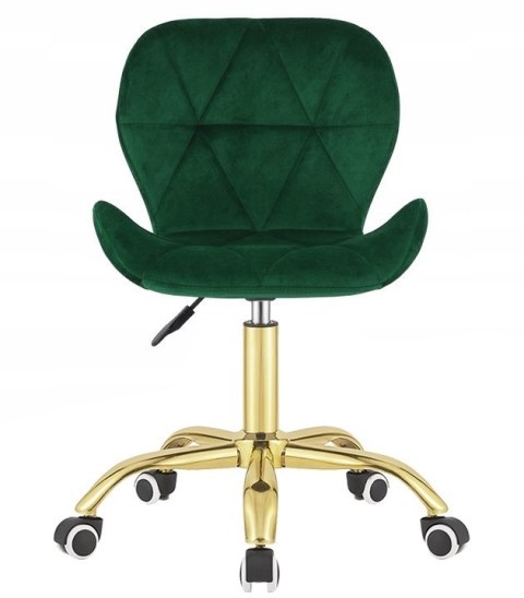 Lugano Krzesło obrotowe VASTO OFFICE VELVET FOREST GREEN GOLD