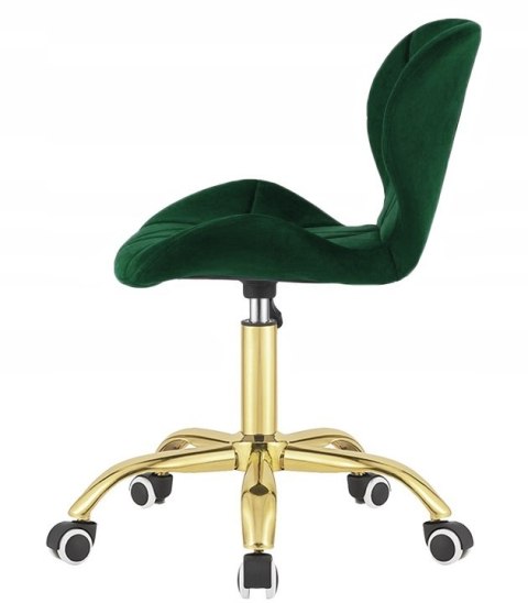 Lugano Krzesło obrotowe VASTO OFFICE VELVET FOREST GREEN GOLD
