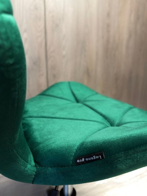 Lugano Krzesło obrotowe VASTO OFFICE VELVET GREEN GOLD