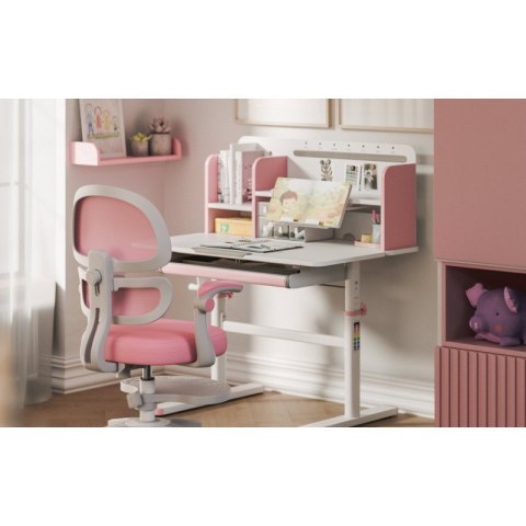 Ergonomiczne biurko dla dziecka Study 5.0 Pink 90 cm