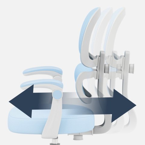 Fotel ergonomiczny dla dzieci Junior 4.4 Blue
