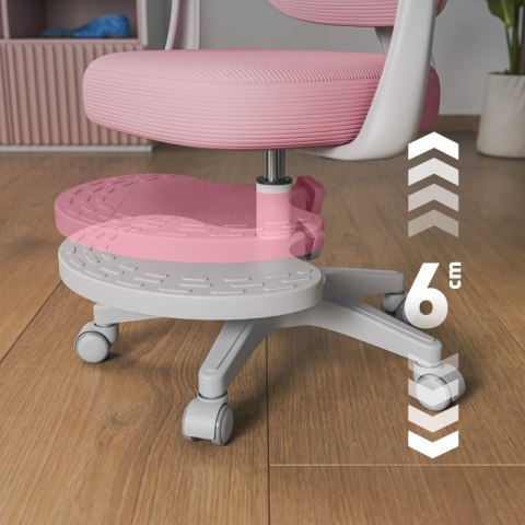 Fotel ergonomiczny dla dzieci Junior 4.4 Pink