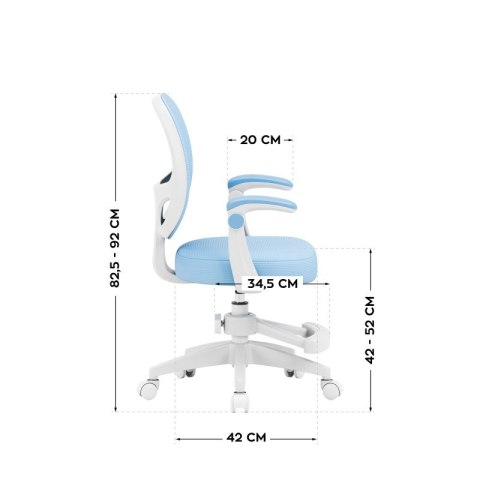 Fotel obrotowy dla dzieci Junior 3.1 Blue