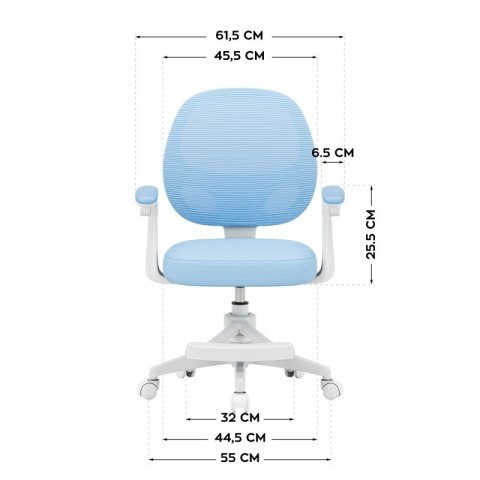 Fotel obrotowy dla dzieci Junior 3.1 Blue