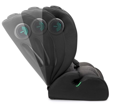 Bebico Fotelik samochodowy Bebico DEFENDER GREY i-Size 76-150 cm wzrostu (9-36kg)