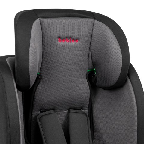 Bebico Fotelik samochodowy Bebico DEFENDER GREY i-Size 76-150 cm wzrostu (9-36kg)