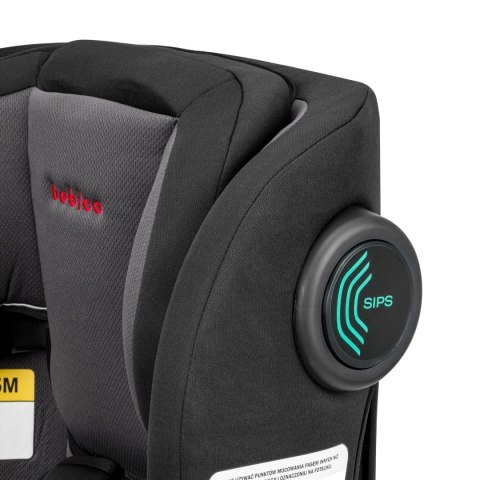 Bebico Fotelik samochodowy Bebico DEFENDER GREY i-Size 76-150 cm wzrostu (9-36kg)